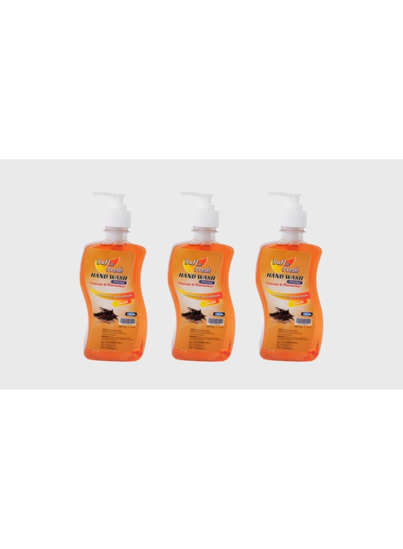 Soft & Fresh Oud Liquid Hand Wash 500 ml Pack of 3 | Rich & Long-Lasting Oud Fragrance | Gentle Daily Hand Cleanser | Soft & Refreshing Handwash - Image 1